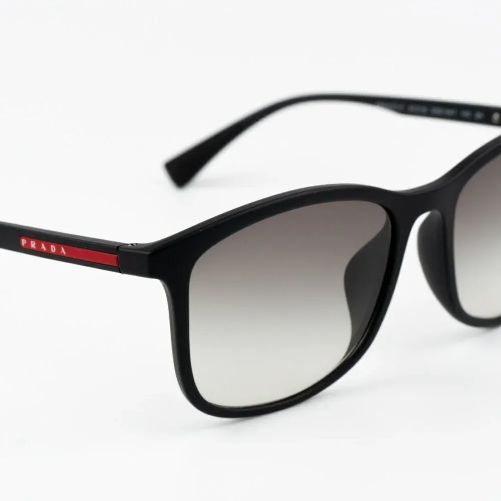 NEW Prada Linea Rossa PS01TSF DG00A7 Black Grey Gradient Rectangle Unisex